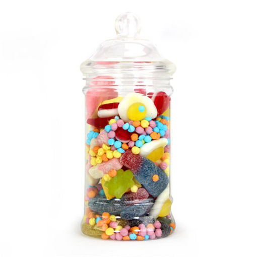 Picture of VICTORIAN SWEET JAR PLASTIC 500ML 7.5CM X12CM - HOLDS 200G